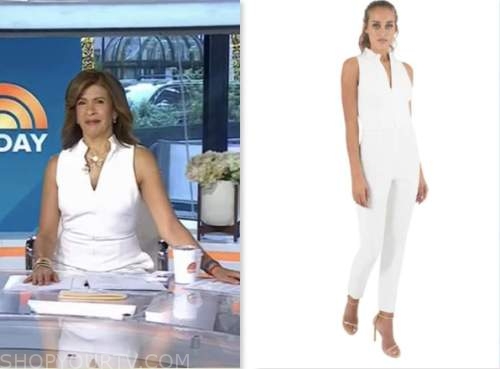 The Today Show: April 2023 Hoda Kotb's White Ruffle Stand Collar ...