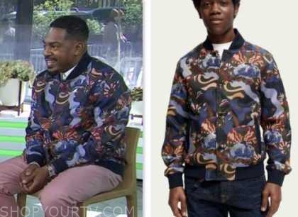 The Today Show: April 2023 Bill Bellamy's Printed Bomber Jacket | Shop ...