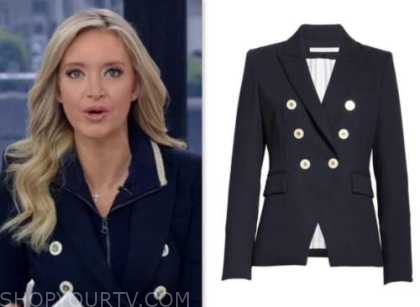 Outnumbered: April 2023 Kayleigh McEnany's Navy Blue Double Breasted ...