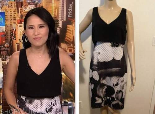 NBC News Daily: April 2023 Vicky Nguyen's Black and White Printed Skirt ...