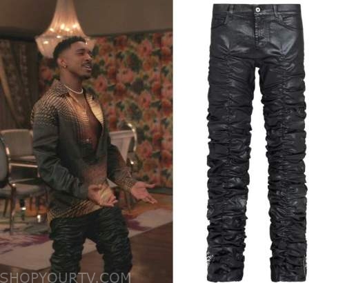 Ricano FRANKLIN - Leather trousers - schwarz/black - Zalando.de