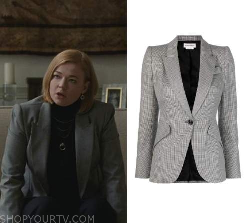 Succession: Season 4 Episode 4 Shiv's Checked Blazer | Shop Your TV