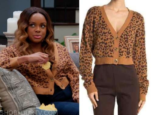 House of Payne: Season 12 Episode 5 Orange Cheetah Print Crop Cardigan ...