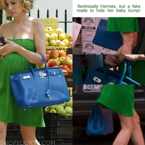 Sex And The City Season 5 Episode 6 Carries Blue Tote Bag Shop Your Tv