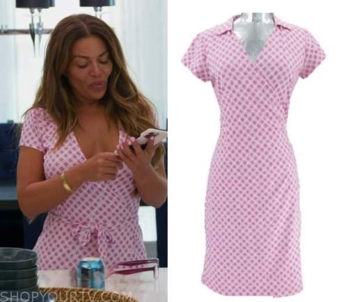 Dolores Catania's Pink Gingham Dress