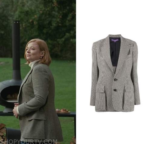 Succession: Season 4 Episode 5 Shiv's Checked Blazer | Shop Your TV