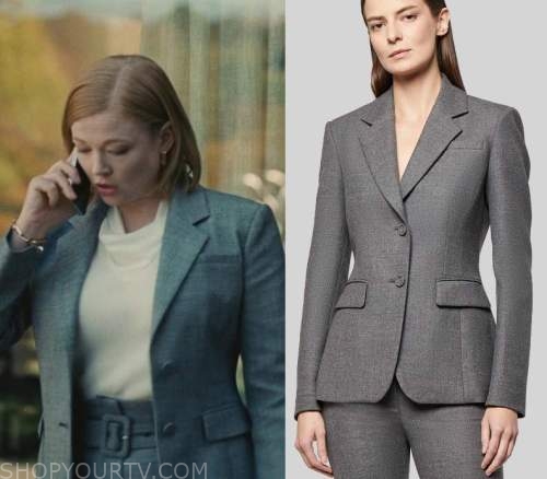 Succession: Season 4 Episode 2 Shiv's Grey Blazer | Shop Your TV