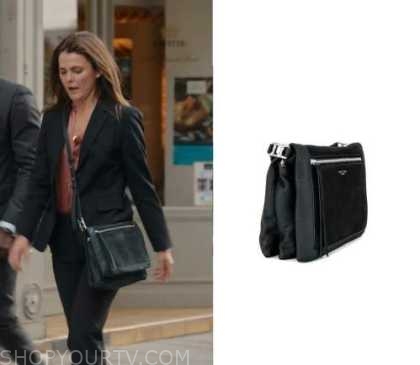 Keri Russell leather tote bag