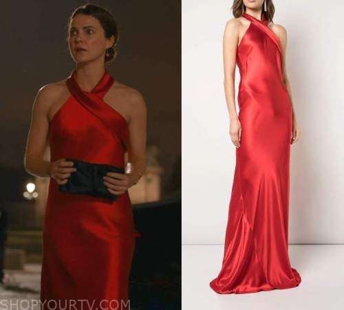 The Diplomat: Season 1 Episode 8 Kate's Silk Halterneck Gown | Shop Your TV