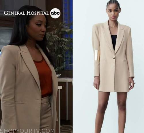 General Hospital: April 2023 Jordan's Beige Blazer | Shop Your TV