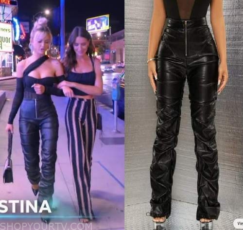 Vanderpump Rules: Season 10 Episode 11 Lala's Black Zip Front Leather Pants