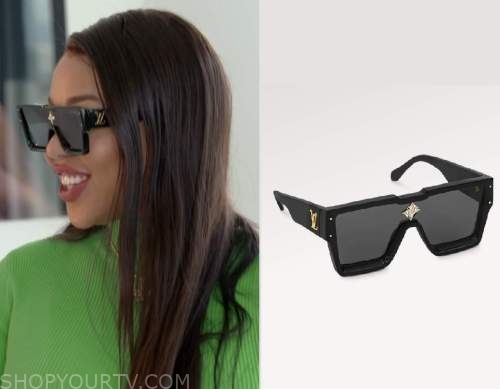 Louis Vuitton Cyclone Sunglasses worn by Latosha Duffey as seen in