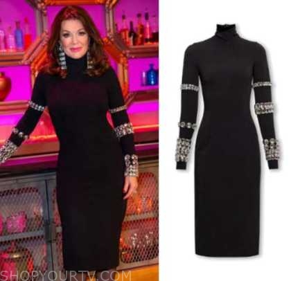 Lisa Vanderpump shows off sleek figure in tight black cocktail dress