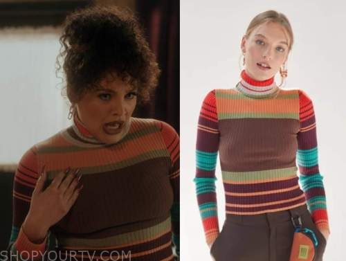 Single Drunk Female: Season 2 Episode 9 Striped Turtleneck Top | Shop ...