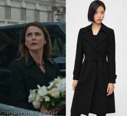 The Diplomat: Season 1 Episode 1 Kate's Black Trench Coat | Shop Your TV
