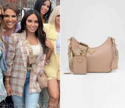 Real Housewives of New Jersey: Season 13 Episode 10 Melissa's Nude  Crossbody Prada Bag | Fashion, Clothes, Outfits and Wardrobe on | Shop Your  TV