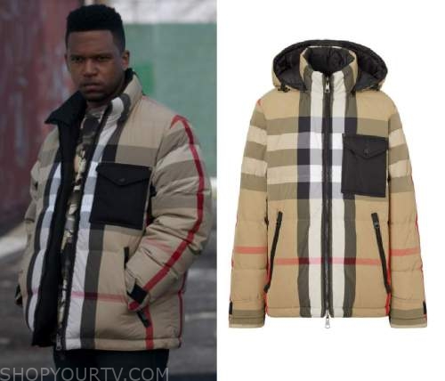 Power Book II Ghost: Season 3 Episode 4 Beige Plaid Puffer Jacket ...