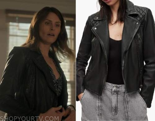 Ted Lasso: Season 3 Episode 4 Flo's Black Quilted Leather Jacket | Shop ...