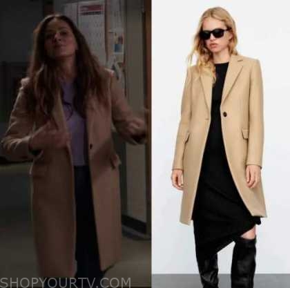 Station 19: Season 6 Episode 15 Carina's Tan Wool Coat | Shop Your TV