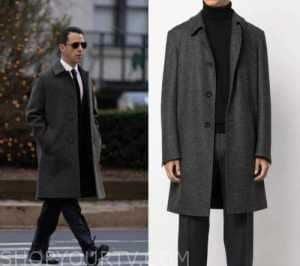 Succession: Season 4 Episode 9 Kendall's Grey Coat | Shop Your TV