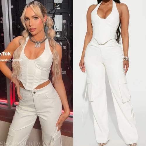 WWE Raw May 2023: Maxxine's White Pant Suit