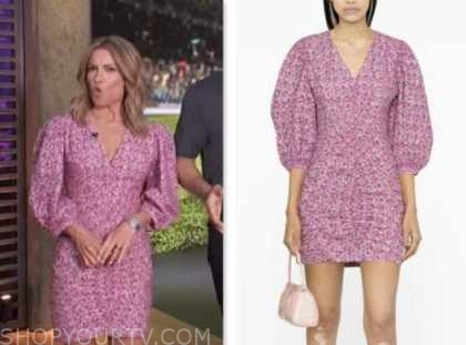 Access Daily: May 2023 Kit Hoover's Pink Floral Puff Sleeve Mini Dress ...