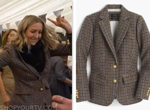 Good Morning America: May 2023 Lara Spencer's Brown Houndstooth Wool ...