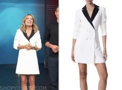 Access Hollywood: May 2023 Kit Hoover's White and Black Blazer Dress ...