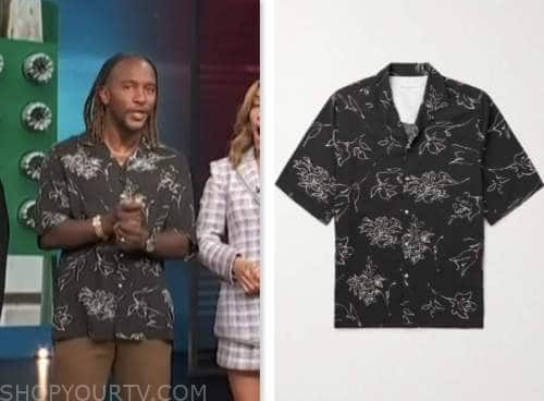 Access Hollywood: January 2023 Scott Evans's Ivory Crochet Shirt | Shop ...