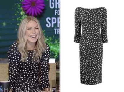 Live with Kelly and Mark: May 2023 Kelly Ripa's Black and White Polka ...