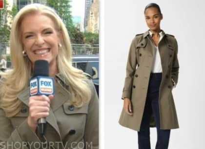 Fox and Friends: May 2023 Janice Dean's Khaki Green Trench Coat | Shop ...