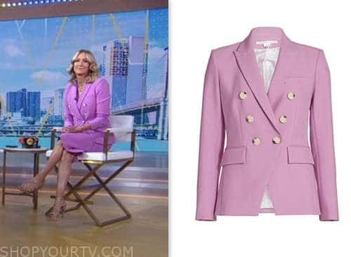 Good Morning America: May 2023 Lara Spencer's Purple Double Breasted ...