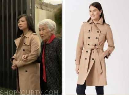 CBS Mornings: May 2023 Weijia Jiang's Beige Trench Coat | Shop Your TV
