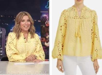 Access Daily: May 2023 Kit Hoover's Yellow Eyelet Lace Tassel Top ...