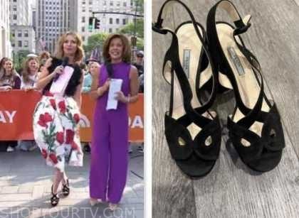 The Today Show: May 2023 Savannah Guthrie's Black Suede Platform ...