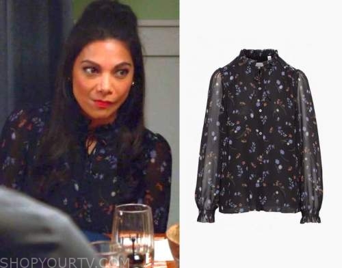 WornOnTV: Mindy's pink floral cropped top and shorts on Emily in Paris, Ashley Park