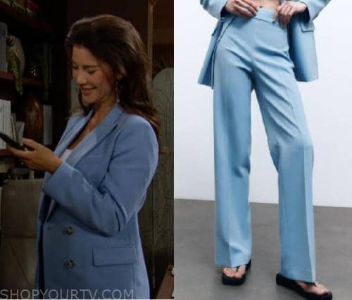 Bold and the Beautiful: May 2023 Steffy's Blue Trousers | Shop Your TV