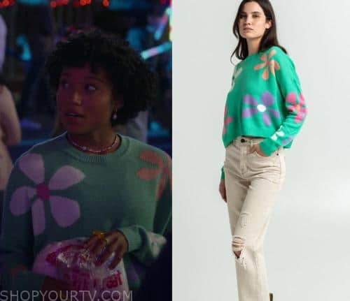 Primo: Season 1 Episode 5 Green FLoral Sweater | Shop Your TV