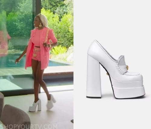 Selling Sunset: Season 6 Episode 2 Chelsea's White Platform Loafers ...