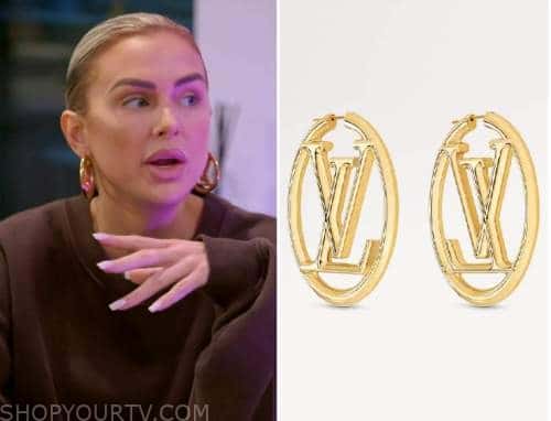 Extra AF Louis Vuitton Louise Hoop Earrings 