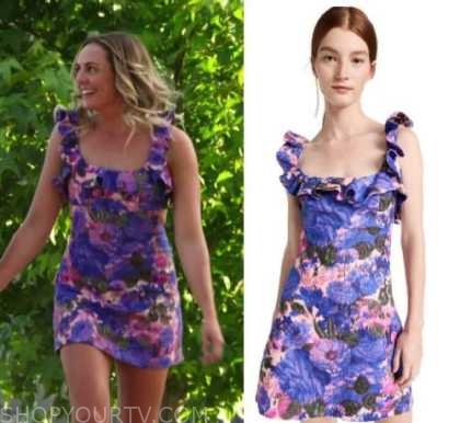 Farmer Wants a Wife (AU): Season 13 Purple Floral Mini Dress | Shop Your TV