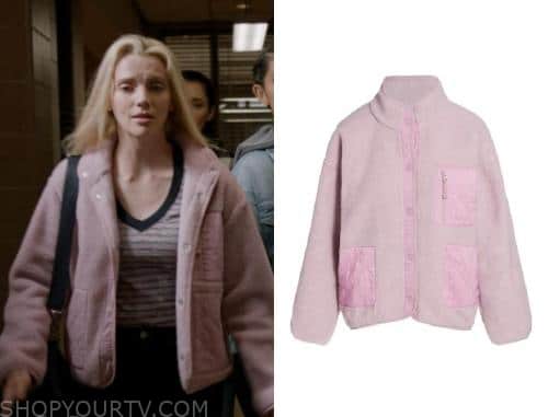 Chicago Fire: Season 11 Episode 22 Sylvie's Pink Fleece Jacket