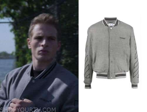 Power Book II Ghost: Season 3 Episode 9 Brayden's Grey Bomber Jacket ...