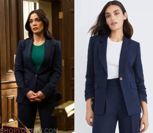 Law and Order: Season 22 Episode 20 Samantha's Navy Blazer | Shop Your TV