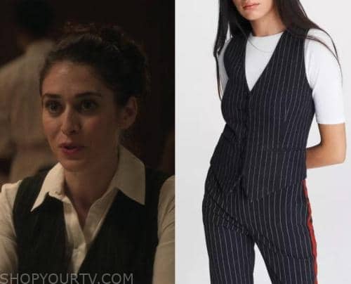 Fatal Attraction: Season 1 Episode 7 Alex's Pinstriped Vest | Shop Your TV