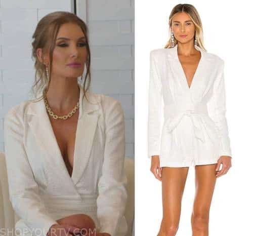 Selling Sunset: Season 6 Episode 10 Nicole's White Playsuit | Shop Your TV