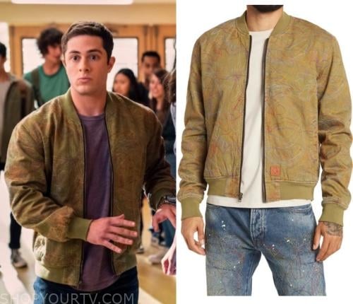 Never Have I Ever: Season 4 Episode 1 Ben's Green Bomber Jacket | Shop ...