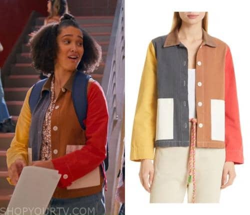 Never Have I Ever: Season 4 Fabiola's Colorblock Jacket | Shop Your TV