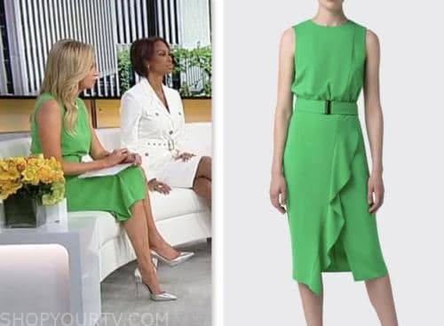 Outnumbered: June 2023 Kayleigh McEnany's Green Belted Dress | Shop Your TV