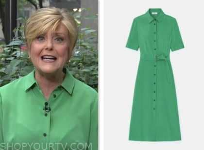 NBC News Daily: June 2023 Anne Thompson's Green Short Sleeve Shirt ...